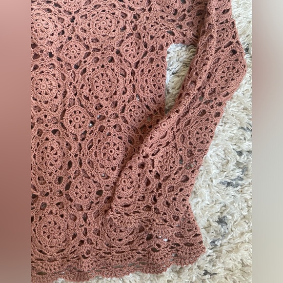 Crochet top long sleeve Forever 21 - Picture 3 of 5